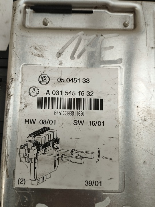 фото №12, Mercedes w220 модуль sam коробка запобіжників a0315451632