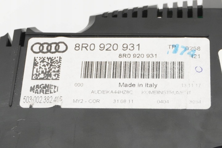 фото №11, Спидометр приборы audi q5 8r 8r0920931