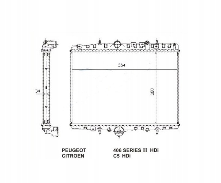 фото №1, Радиаторов peugeot 406 8_ , 99 - 04 133068