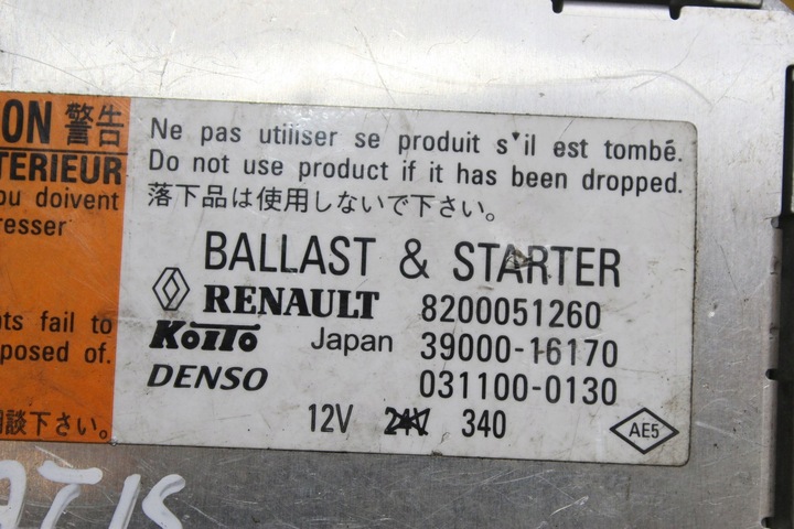 фото №5, Перетворювач ксенон vel satis 8200051260