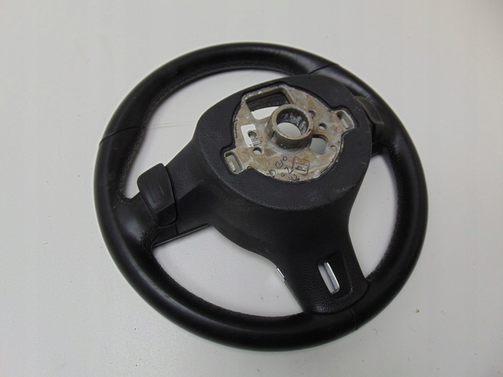 фото №12, Кермо шкіряний підкермові важелі vw golf vi dsg 5c0419091l