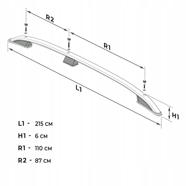 фото №8, Рейлинги крышные багажник do ford transit custom ii 2023- short | короткий