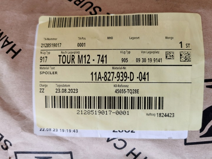 фото №4, Vw id4 id.4 спойлер лівий кришки зад 11a827939d новий