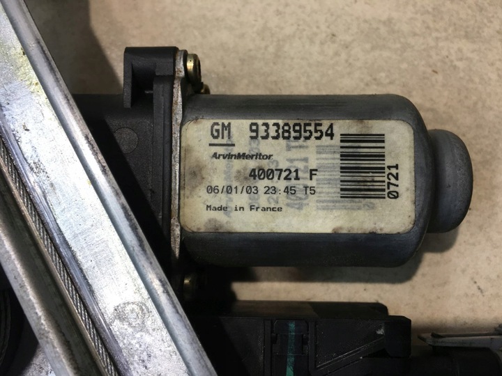 фото №5, Подъемник стекла правые зад opel meriva a 93389554