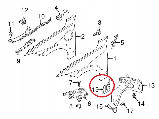 фото №7, Volvo xc60 ii брызговик правое перед 32369175