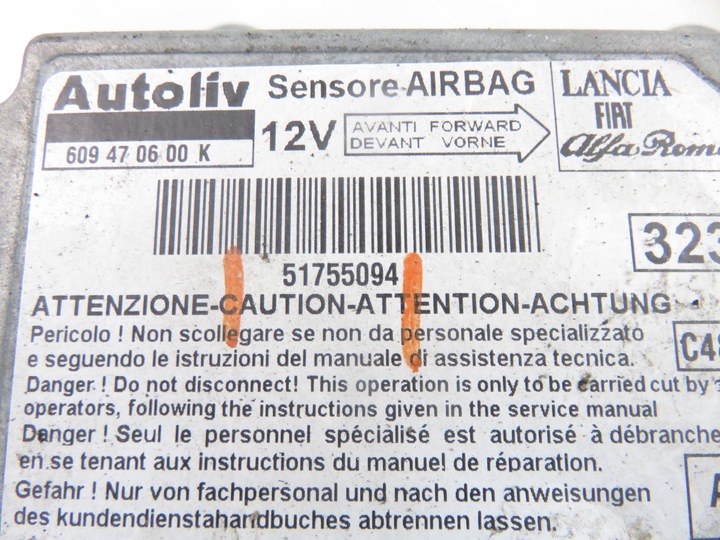 фото №5, Модуль подушка безопасности fiat linea 51755094