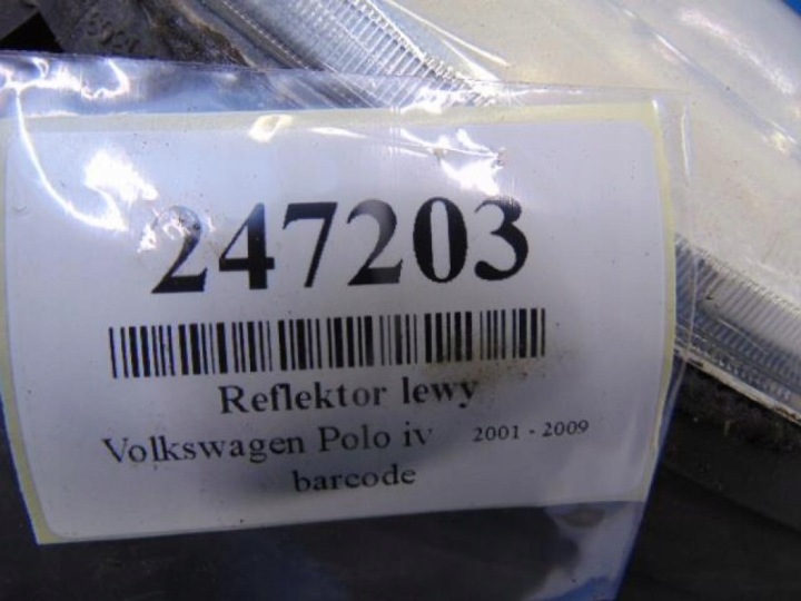 фото №7, Volkswagen polo iv фара левое 0301190201