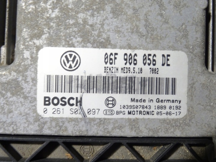 фото №11, Комп'ютер спідометр  набір vw golf v 5 1k0 2.0 fsi blx 1k0920862a 06f906056de