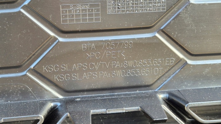 фото №9, Решётка радиатор решётка радиатора audi a4 b9 8w0 рестайлинг 19- s-line оригинальный номер 8w0853651eb dt new