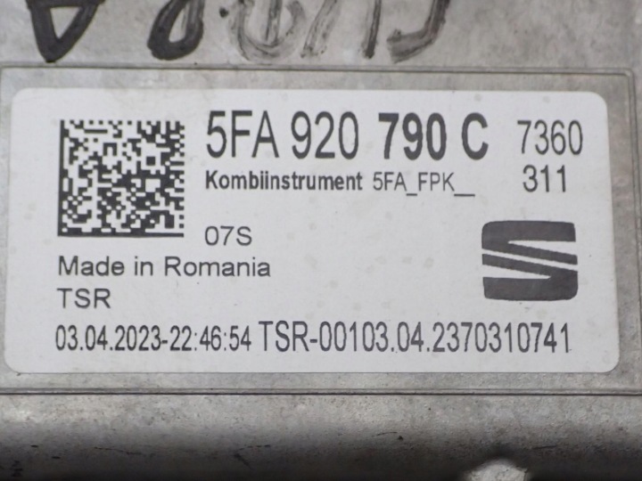 фото №7, Панель приборов европа виртуальный 5fa920790c cupra formentor 1.5i 23r