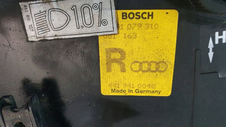фото №9, Лампа перед права 441941004b audi v8 d11 88-