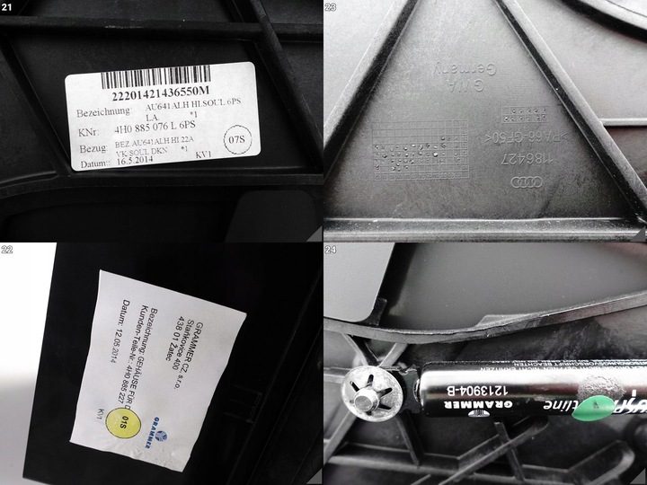 фото №10, Audi a8 s8 4h0 d4 13-17 рестайлинг подлокотник туннель задней сиденья жгут длинный