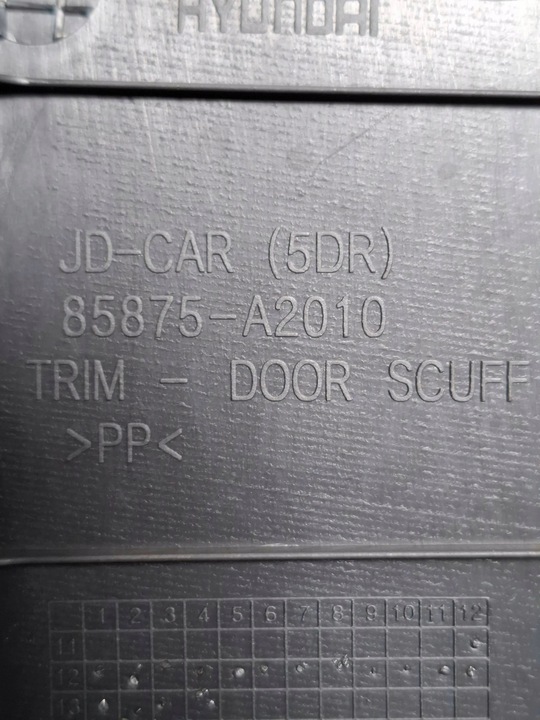 фото №3, Kia ceed ii накладка захист порога лівий зад 85875-a2010