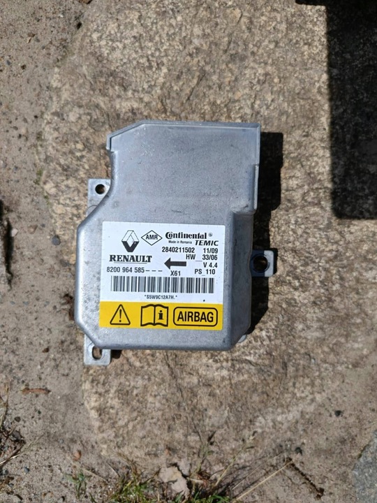 фото №9, Панель консоль з подушка безопасности plus подушка w рули а также датчик kangoo ii 08-