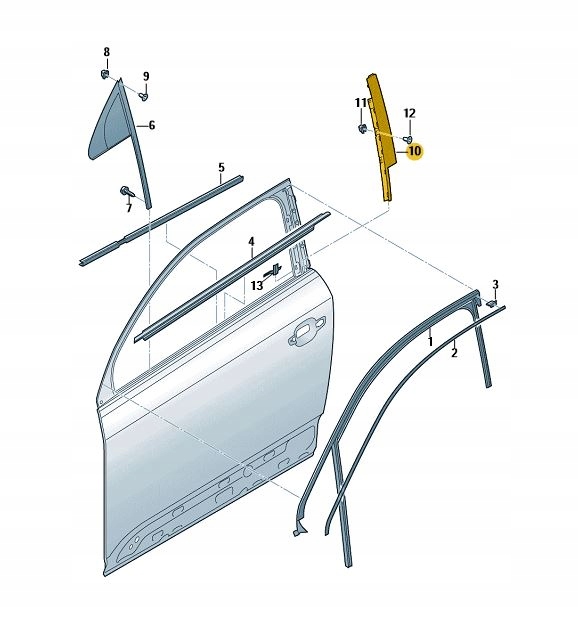 фото №1, Накладка стійка b двері перед ліва audi q7 4m aso