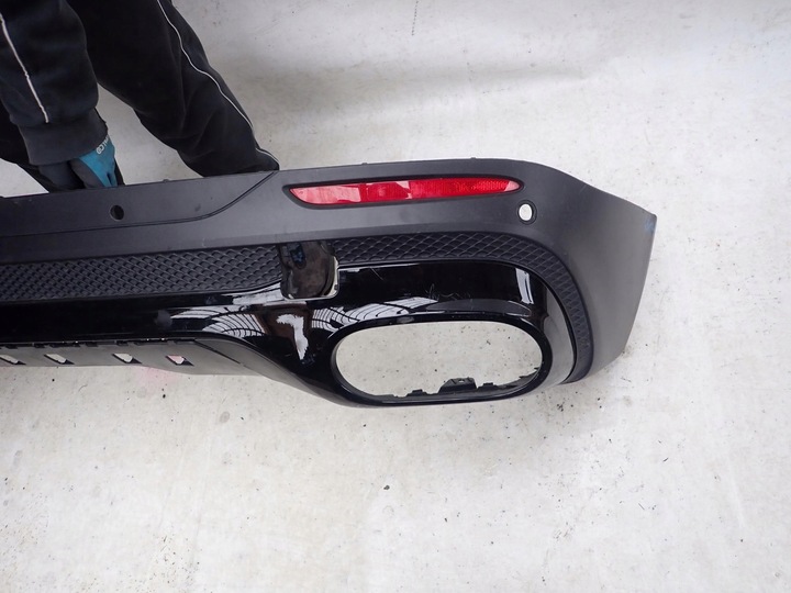 фото №8, Mercedes glb x247 amg 19- dół накладка спойлер бампера зад задний pdc