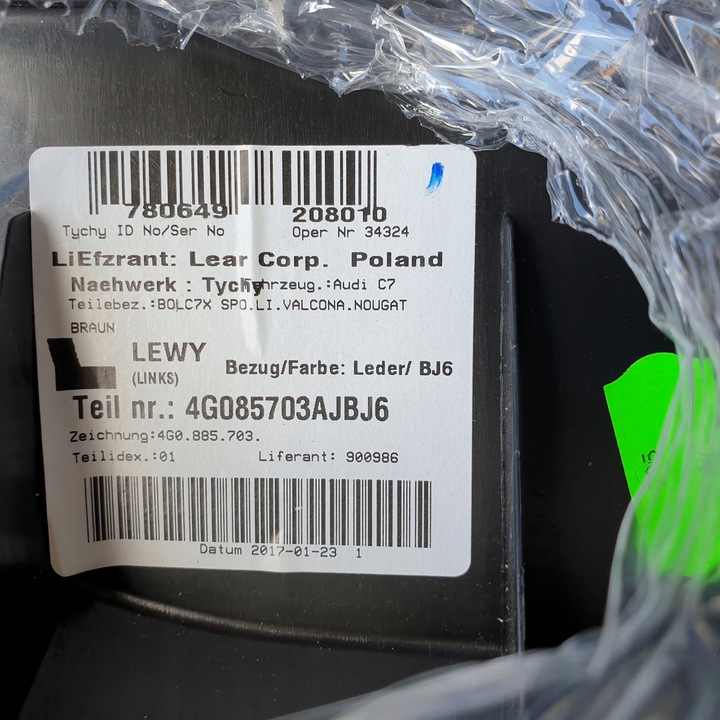 фото №9, Подголовник регулируемый сиденья перед правый левый audi a6 c7 a7 4g кожа valcona