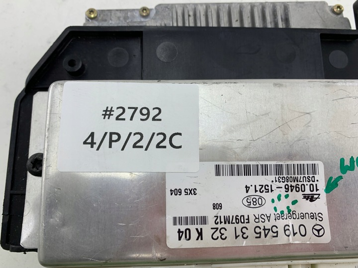 фото №11, Mercedes w202 2.0 k блок керування двигуна + модуль asr a0235454132 a0195453132