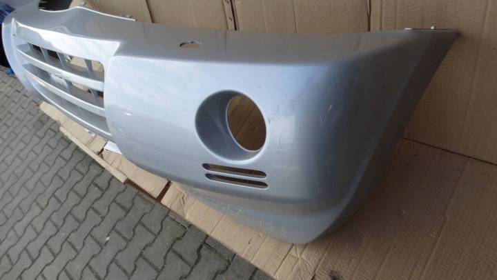 фото №11, Бампер перед mn117131 mitsubishi pajero iii рестайлинг 03-06 a19 серебряный новый