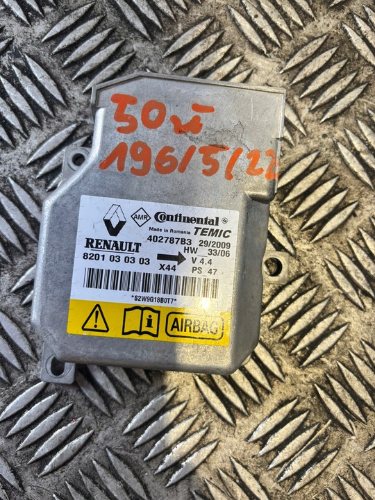 фото №1, Renault модуль подушка безпеки 8201030303