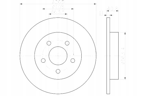 фото №2, Hella 8dd355111381 диск тормозная
