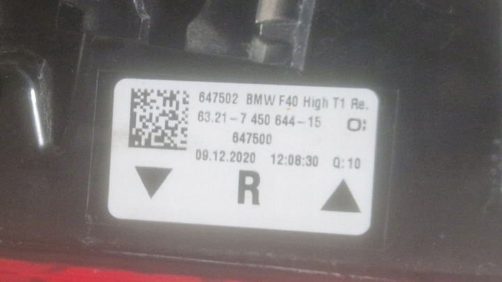фото №8, Bmw 1 f40 лампа правая зад задняя led