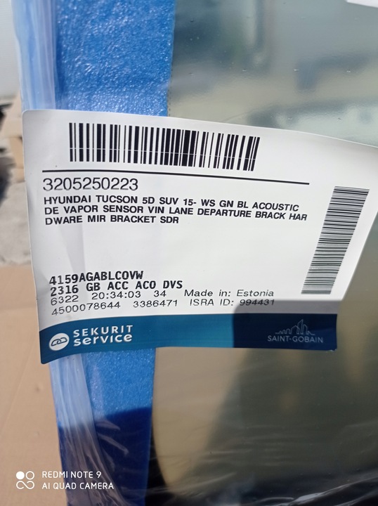 фото №5, Hyundai tucson ii скло передня лобове перед org