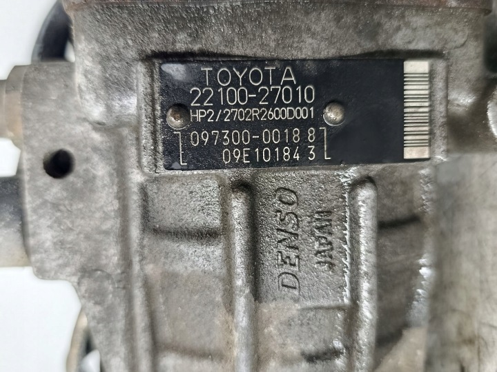 фото №7, Насос топливная рейка toyota corolla ix e12 22100-27010 denso 2.0 d-4d