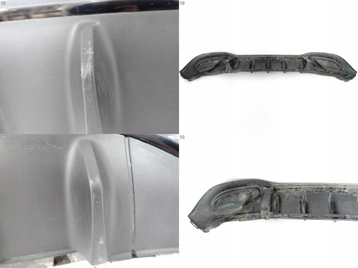 фото №14, Mercedes a-klasa amg w177 b-klasa w247 18- спойлер накладка диффузор зад