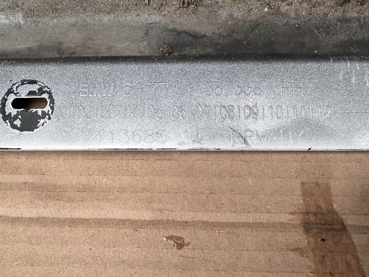 фото №10, Планка пороговая правая bmw seria 5 g30 g31 7387338