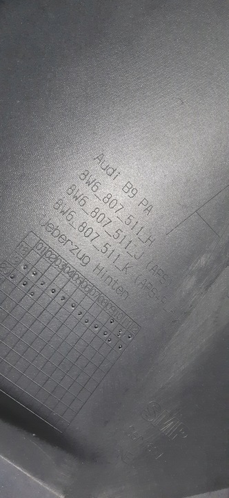 фото №14, Audi s5 8w6 sportback рестайлинг 20-24 бампер зад задний 8w6807511h