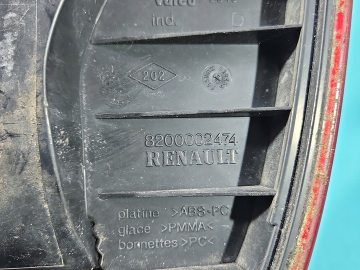 фото №10, Фара зад правая renault laguna ii hb европа 8200002474