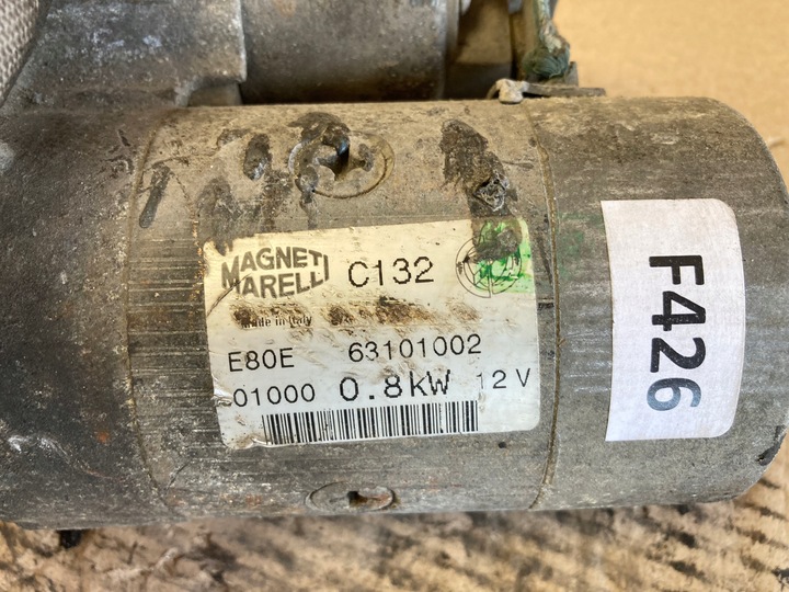 фото №6, Fiat uno 0.9 стартер c132 63101002 12v 1kw