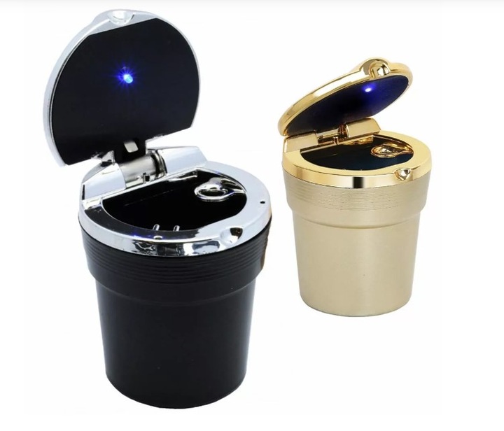 фото №6, Попільничка автомобільна з led місце чашки корзина підсвічувана