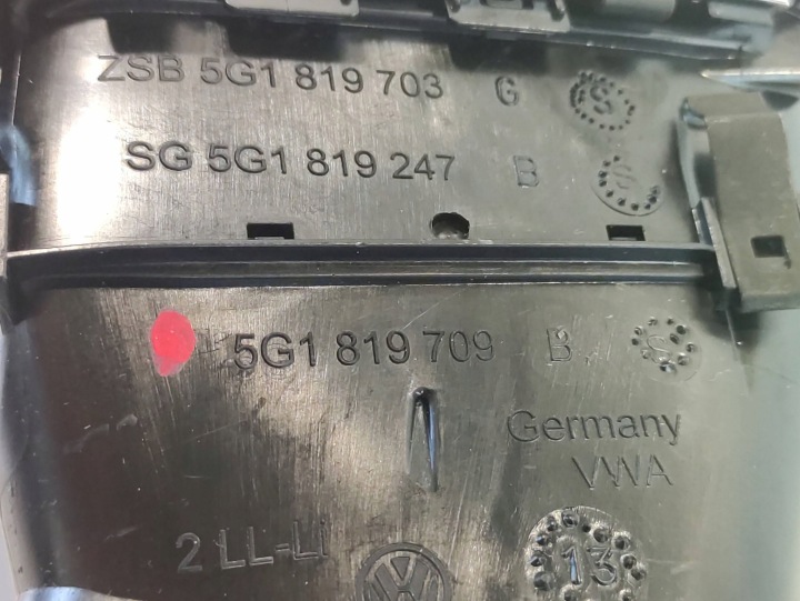фото №7, Vw golf vii 7 решётка воздуховод левая 5g1819709