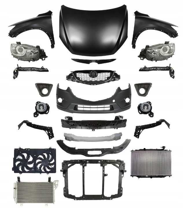 фото №1, Mazda cx-5 12-17 перед капот бампер pas крило