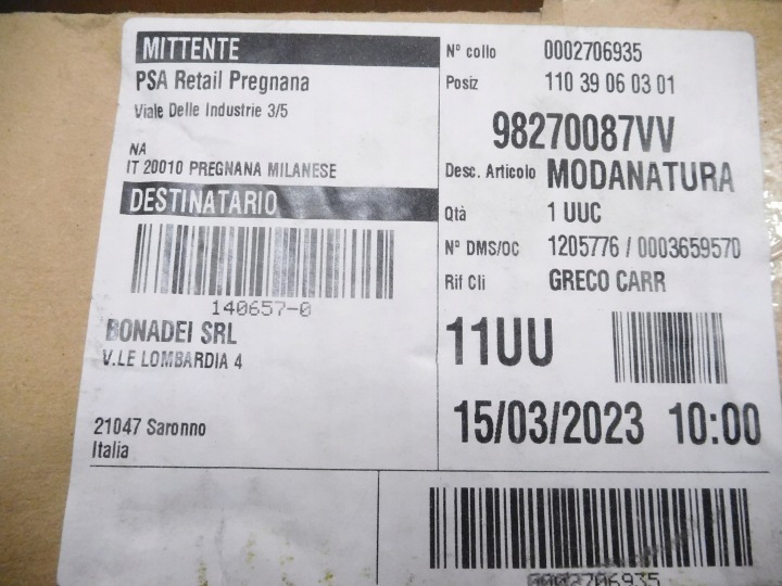 фото №6, Накладка планки даховий ліве зад peugeot 3008 ii oem номер 98270087