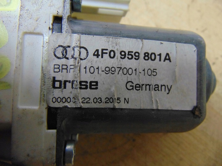 фото №5, Моторчик стёкла левый зад audi a6 c6 4f0959801a