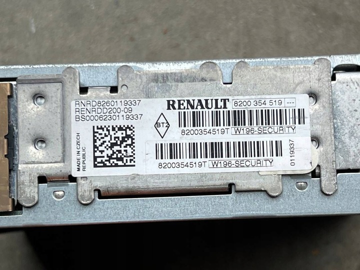 фото №6, Renault kangoo i 2006 з спереду панель / радіопрогравач cd/dvd/gps