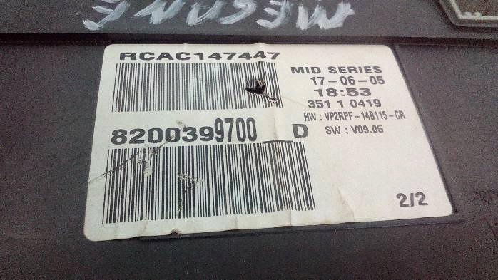 фото №7, Спідометр  renault megane ii 1,5 dci 8200399700