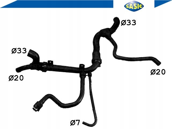 фото №2, Шланг радиатор opel vectra b 2.0 i 16v 36_