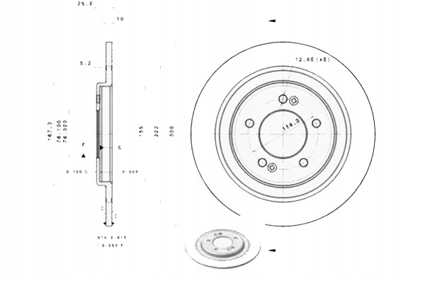 фото №1, Brembo диски гальмівні 2szt. hyundai i40 i40 cw 1