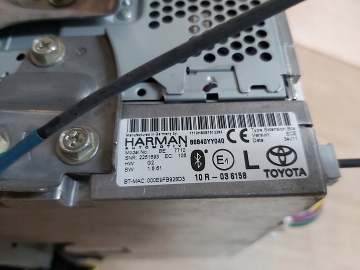 фото №6, Toyota yaris iii радио навигация gps модуль навигации harman 86840yy040
