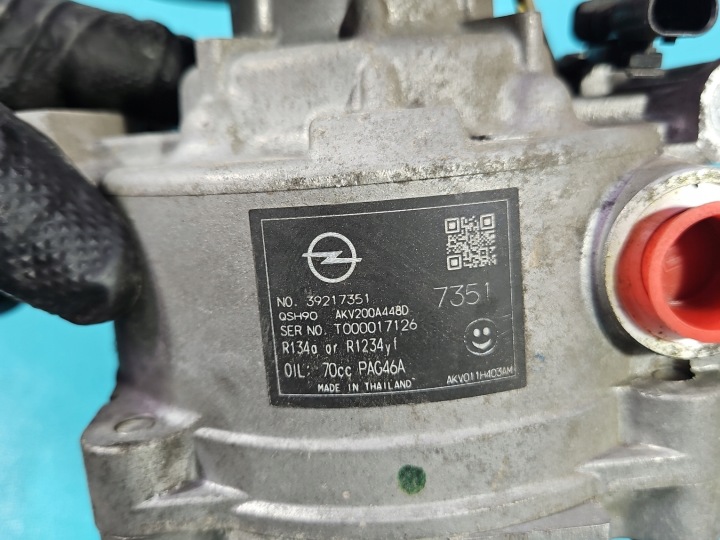фото №10, Компрессор компрессор кондиционера opel astra v k 1,2 12v 39217351 7351