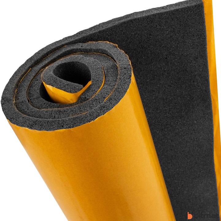 фото №8, Піна шумопоглинаюча memory з ефектом пам'яті 10mm samoprzylepna губка сірий