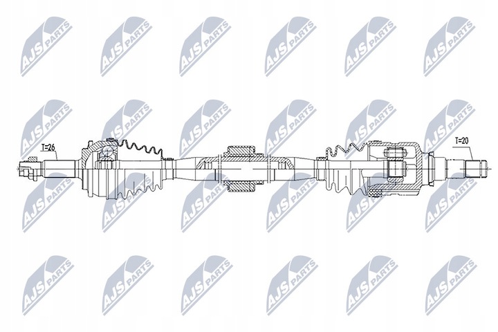 фото №2, Npw-ty-085 nty полуось приводная toyota avensis t27 1