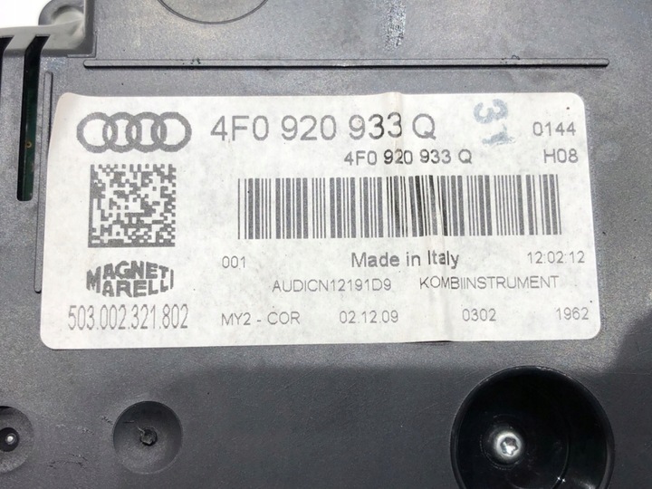 фото №5, Спидометр audi a6 c6 4f0920933q 2.0 136km 04-11 приборы