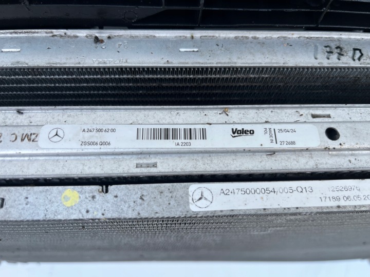 фото №6, Mercedes a b cla gla glb w177 w247 c118 h247 x247 комплект радиатор вентилятор