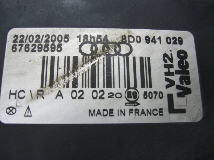 фото №6, Лампа перед левая 8d0941029 audi a4 b5 95-