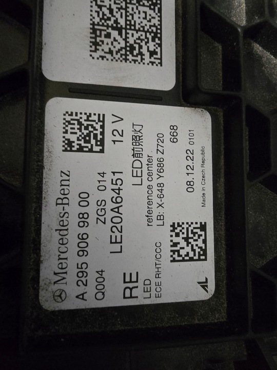 фото №12, Лампа правая перед mercedes eqe w295 v295 performance полный led